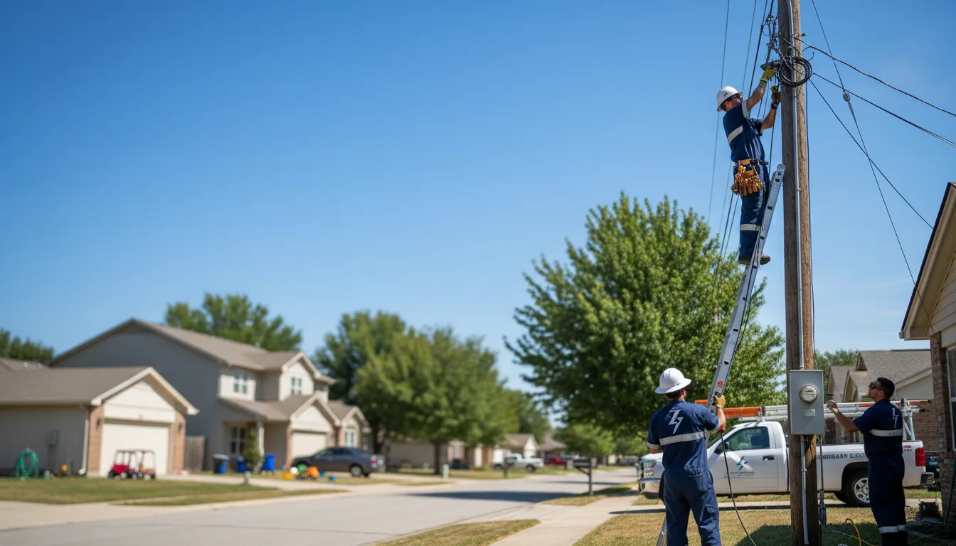 Residential electrician providing installation services in Rumford, RI